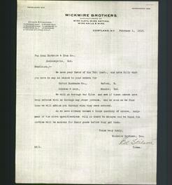 Letterhead - Wickwire Brothers