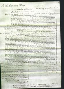 Court of Common Pleas - Mary Bewsher, Ellen Bryer and Elizabeth Jennings-Original Ancestry