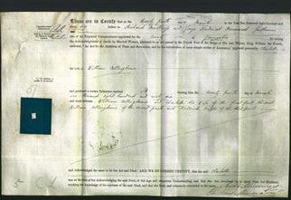 Deed by Married Women - Charlotte Collingborne-Original Ancestry