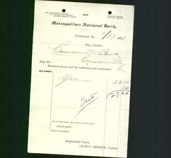 Bank Letterhead - Metropolitan National Bank