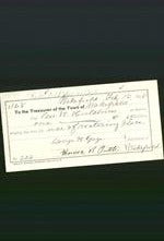 Wakefield, Massachusetts Payment Voucher - George W Hutchins