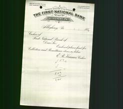 Bank Letterhead - First National Bank