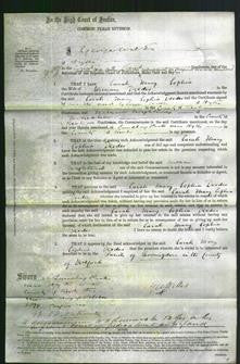 Court of Common Pleas - Sarah Mary Sophia Deedes-Original Ancestry