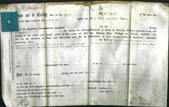 Deed by Married Women - Eliza Knight-Original Ancestry