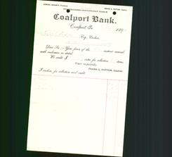 Bank Letterhead - Coalport Bank