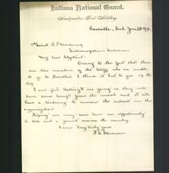 Letterhead - Indiana National Guard