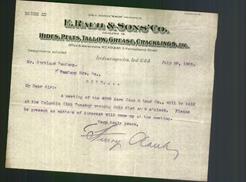 Letterhead - E. Rauh & Sons' Co.