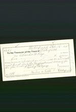 Wakefield, Massachusetts Payment Voucher - Charles W Page