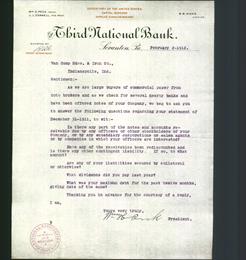 Letterhead - Third National Bank
