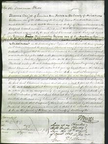 Court of Common Pleas - Sarah Chadwick-Original Ancestry