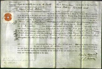 Deed by Married Women - Elizabeth Allen-Original Ancestry