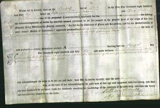 Deed by Married Women - Ann Maria Millington Weale-Original Ancestry