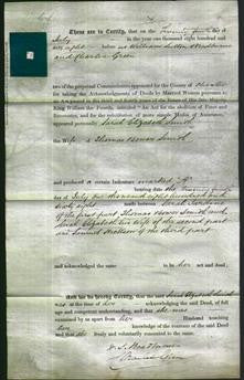 Deed by Married Women - Sarah Elizabeth Smith-Original Ancestry