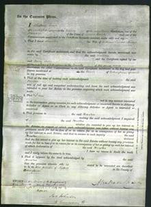 Court of Common Pleas - Martha Faulconbridge-Original Ancestry