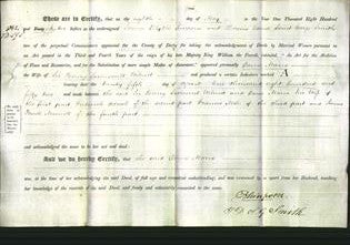 Deed by Married Women - Dame Maria Wilmot-Original Ancestry