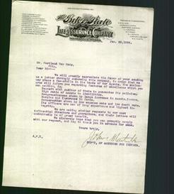 Letterhead - The Inter-State Life Assurance Company