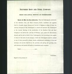 Letterhead - Southern Iron And Steel Company