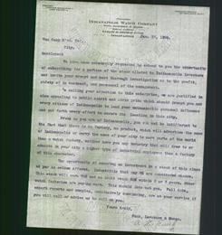 Letterhead - Indianapolis Watch Company