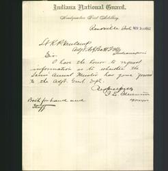 Letterhead - Indiana National Guard