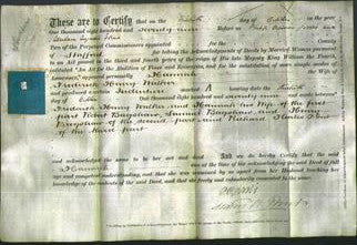 Deed by Married Women - Hannah Walker-Original Ancestry