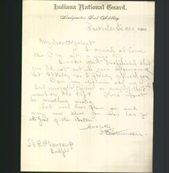 Letterhead - Indiana National Guard