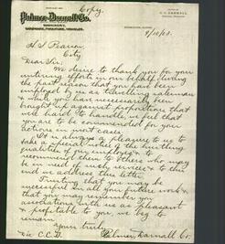 Letterhead - Palmer - Darnall Co.