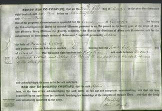 Deed by Married Women - Sophia Cottrell-Original Ancestry