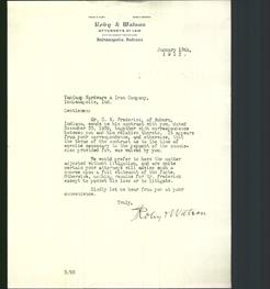 Letterhead - Roby & Watson, Attorneys at Law