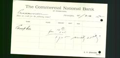 Bank Letterhead - Commercial National Bank