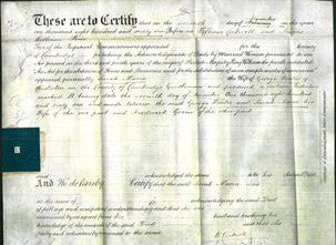 Deed by Married Women - Sarah Maria Winter-Original Ancestry