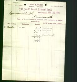 Bank Letterhead - Fourth Street National Bank