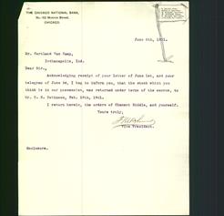 Letterhead - The Chicago National Bank