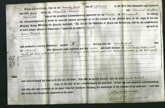 Deed by Married Women - Sarah Herbert-Original Ancestry