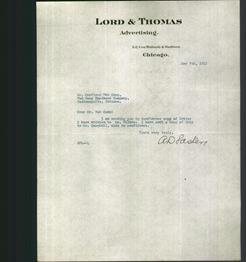 Letterhead - Lord & Thomas