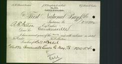 Bank Letterhead - First National Bank of Indiana