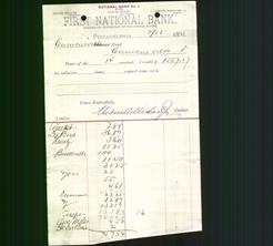Bank Letterhead - First National Bank