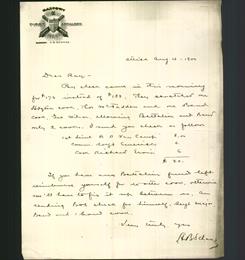 Letterhead - First Artillery