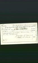 Wakefield, Massachusetts Payment Voucher - Alfie F Motes