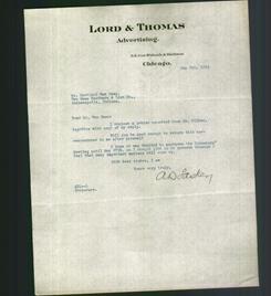 Letterhead - Lord & Thomas