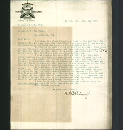 Letterhead - First Artillery