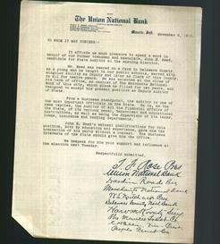 Letterhead - The Union National Bank