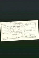 Wakefield, Massachusetts Payment Voucher - Joseph Spinney