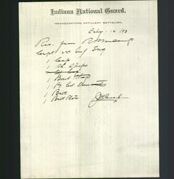 Letterhead - Indiana National Guard