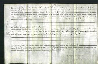 Deed by Married Women - Suzannah Wilson-Original Ancestry
