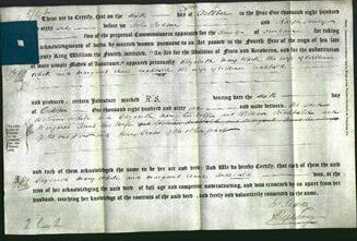 Deed by Married Women - Elizabeth Mary White and Margaret Anne Archbald-Original Ancestry