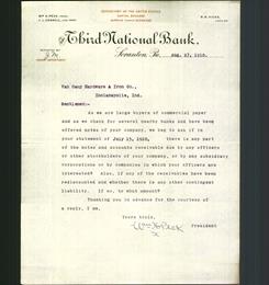 Letterhead - Third National Bank