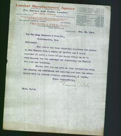 Letterhead - Lumber Manufacturer's Agency