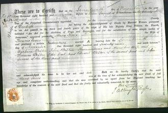 Deed by Married Women - Mary Jones-Original Ancestry