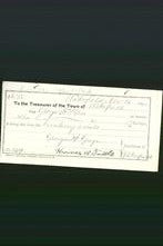 Wakefield, Massachusetts Payment Voucher - George F Piper