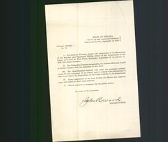 Letterhead - State of Indiana, Office of the Adjutant - General